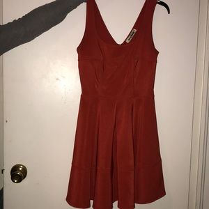 Beautifl Orange Flowy Dress